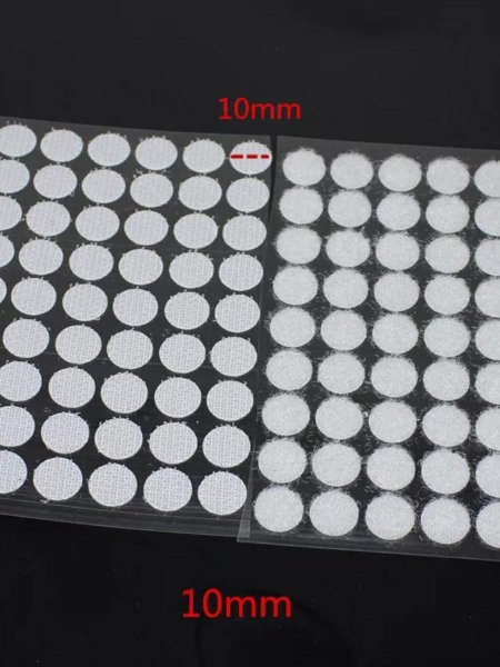 Липучки круглые самоклеющиеся 10 мм