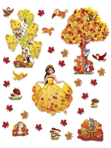 Наклейки на стену осень