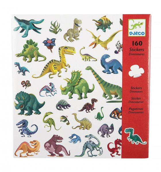 Djeco наклейки динозавры, 160 шт.