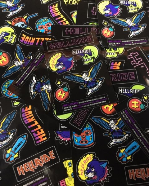 Наклейки Hellride