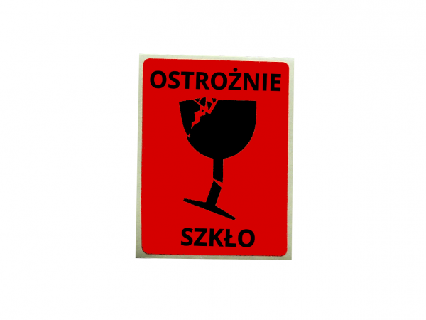 Наклейка стекло хрупкое