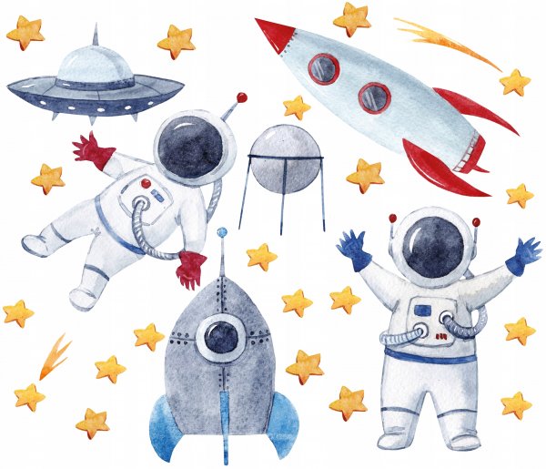 Наклейки на стену космос
