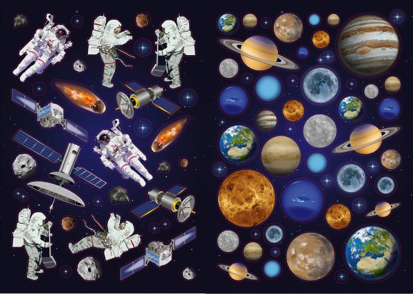 Наклейки на космический корабль