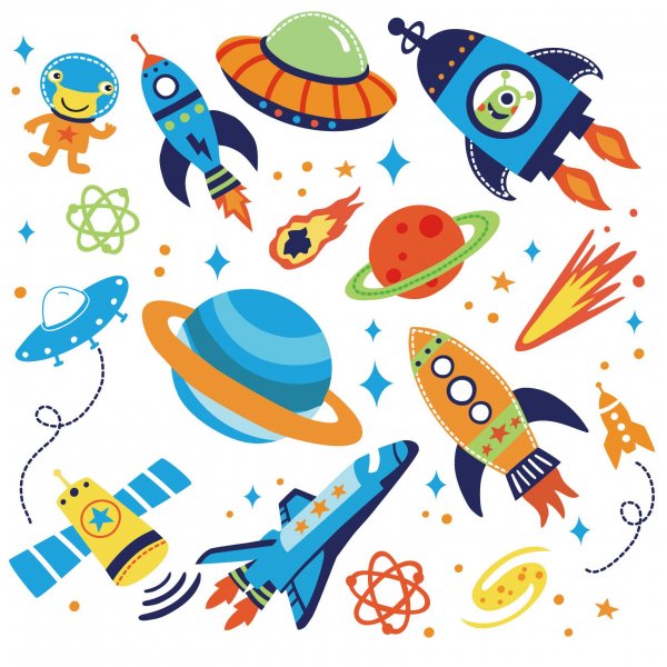 Космос (с наклейками)