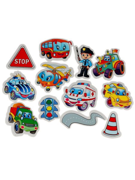 С наклейками машинка