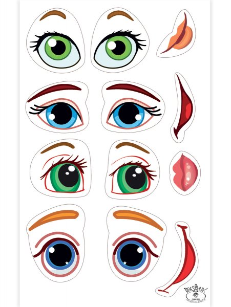 Глаза наклейки