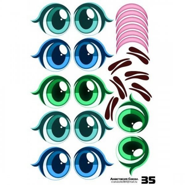 Глазки и губки