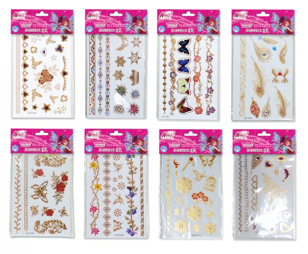 Переводные наклейки на тело для детей