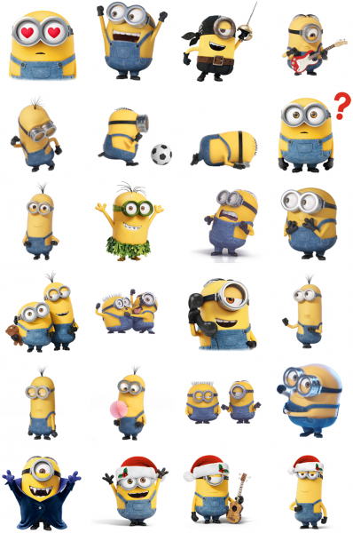 Стикеры Миньоны