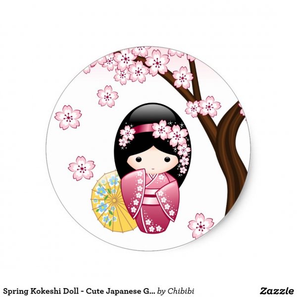 Стикеры в японском стиле