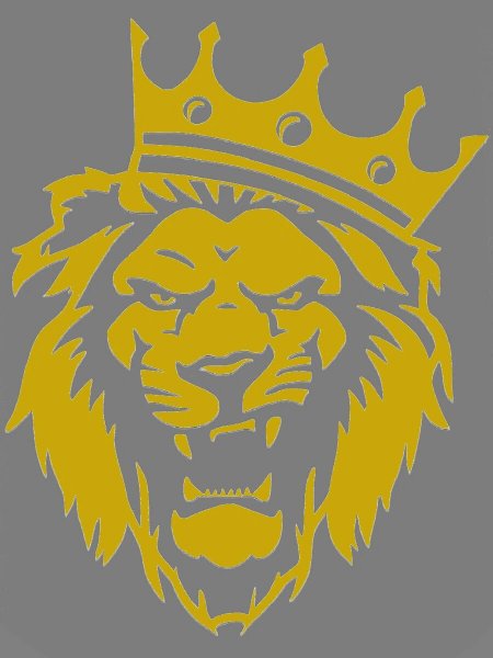 Тату Лев с короной