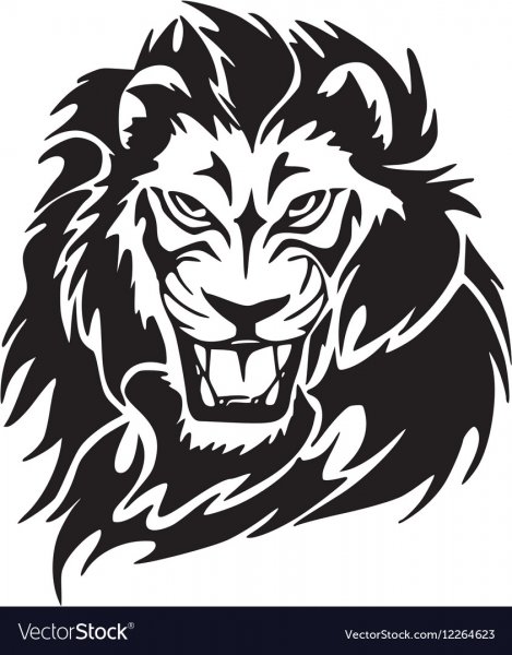 Наклейка Лев с короной