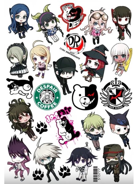 Чиби персонажи из Данганронпы