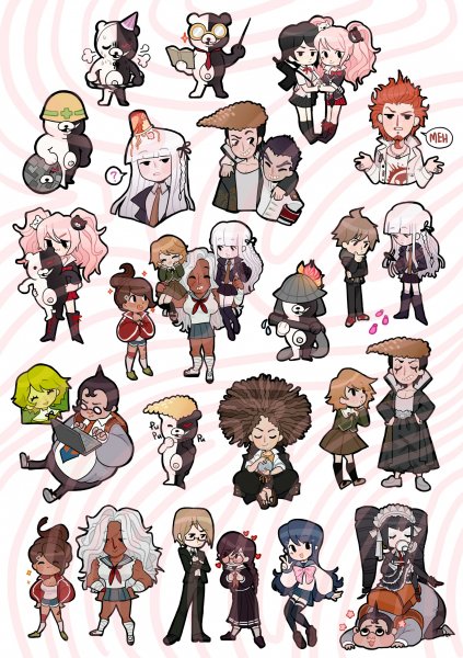 Наклейки Данганронпа