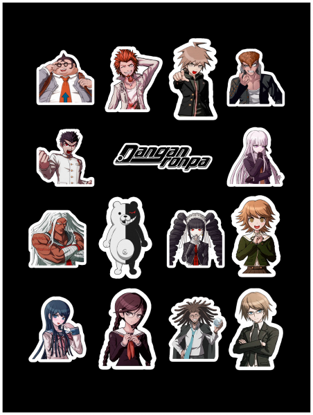 Наклейки по Данганронпе