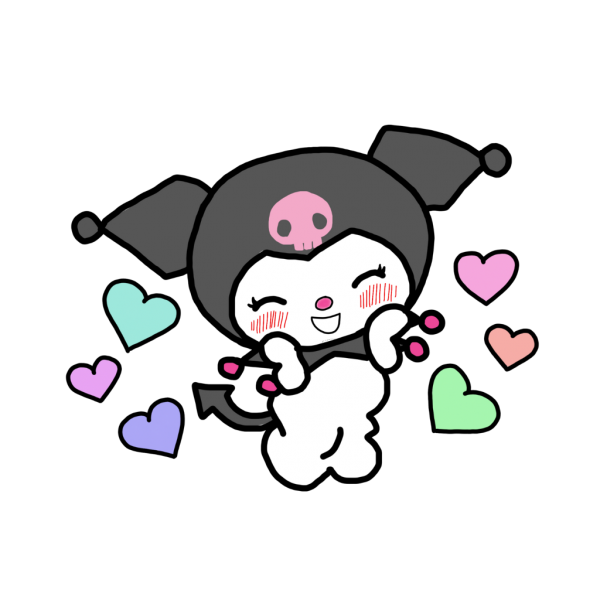 Hello Kitty Kuromi наклейки