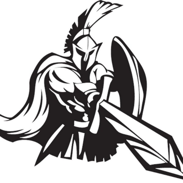 Спартанец черно белый