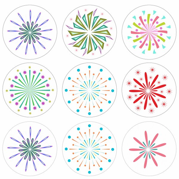 Наклейки оценки звездочки