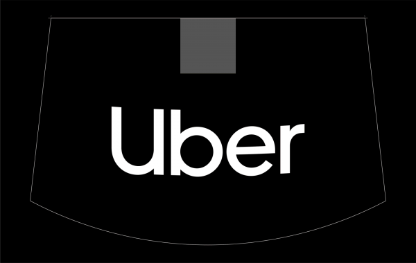 Uber брендирование заднее стекло
