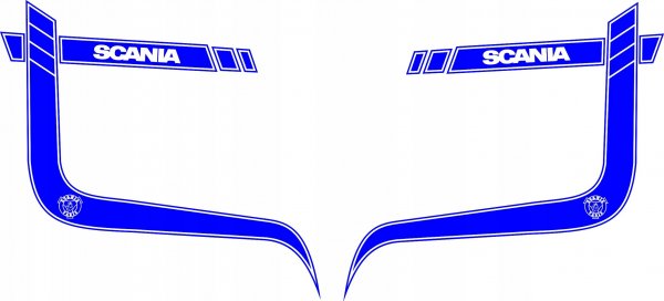 Наклейки на грузовик Скания