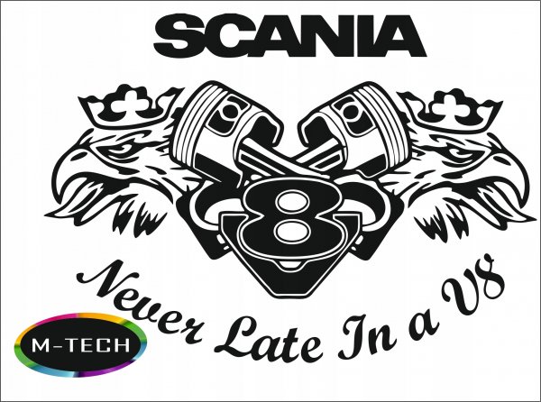 Scania наклейки стекол