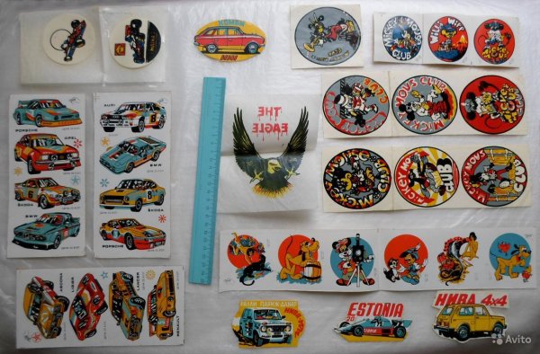 Наклейки переводки СССР