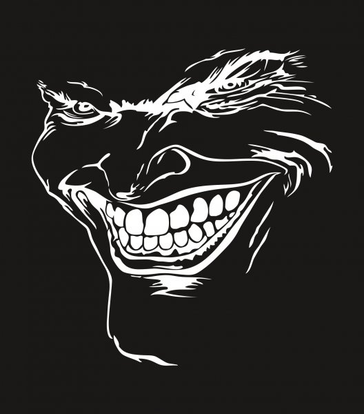 Трафарет оскал