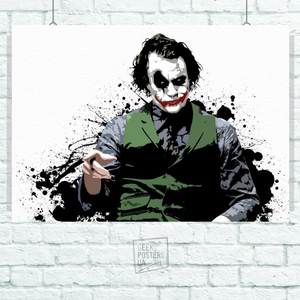 Эскиз тату улыбка Джокера