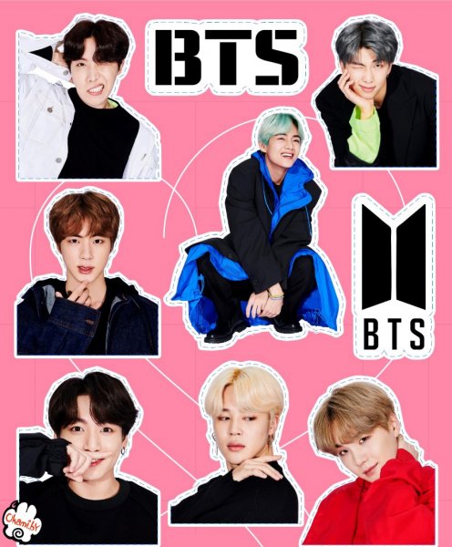 Наклейки БТС