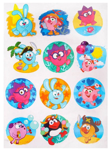 Набор наклеек Смешарики
