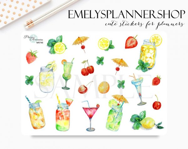 Рецепты коктейлей наклейки