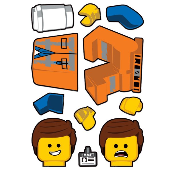LEGO набор стикеров movie2