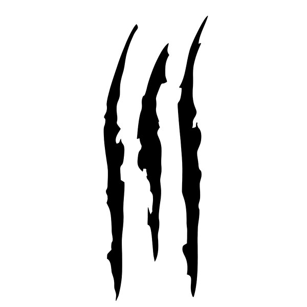 Наклейка царапины от когтей