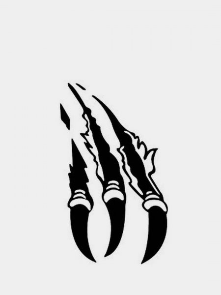 Рисунок когтей на машине