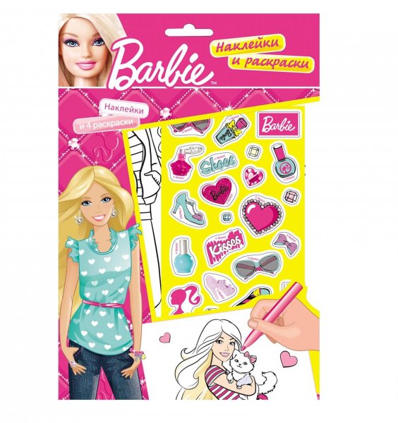 Barbie. Наклейки и раскраски