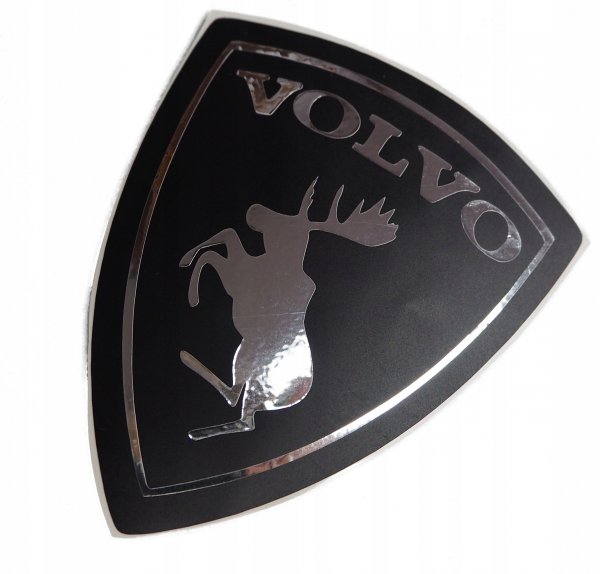 Черная наклейка Volvo