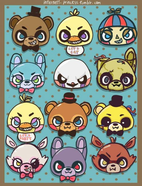 Стикеры Фокси ФНАФ