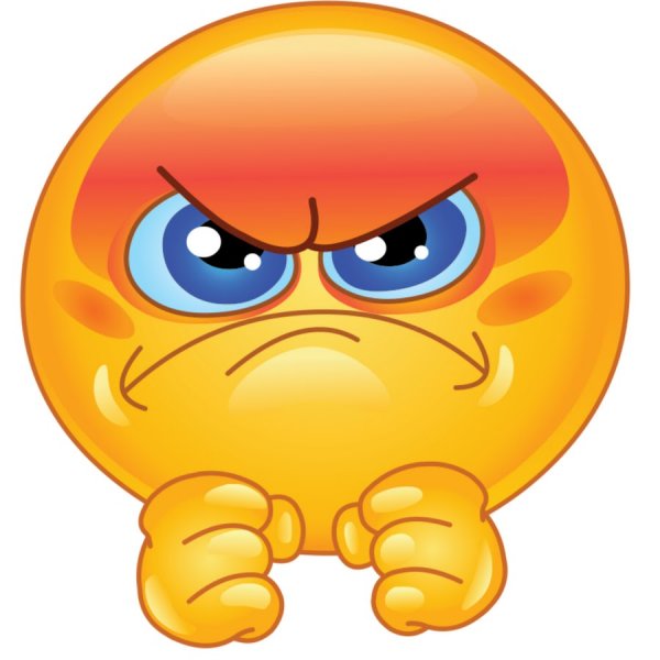 Сердитый смайлик