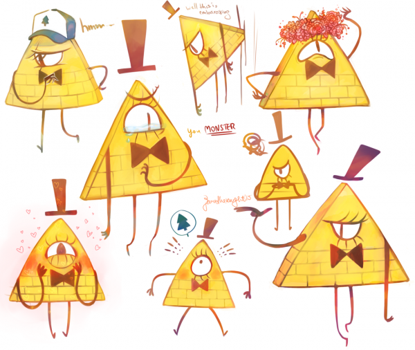 Гравити Фолз Билл вышивка