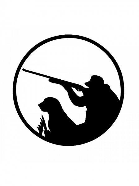 Наклейка (стикер) охотник