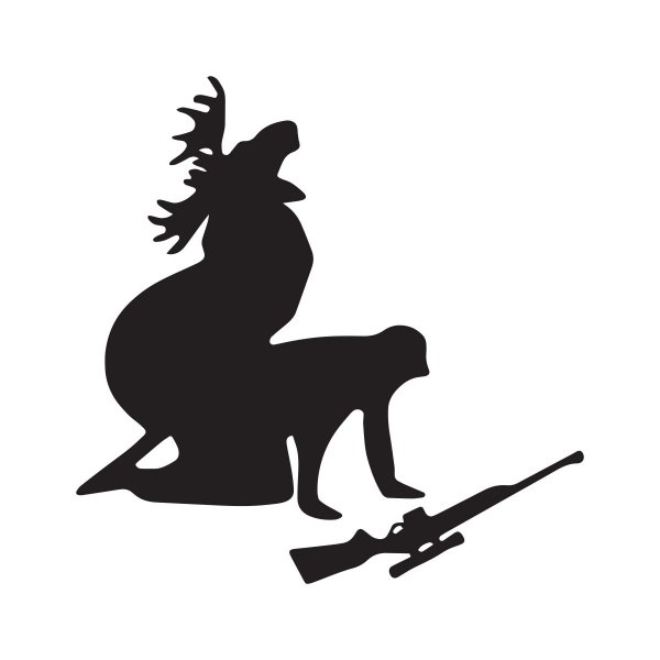 Наклейка (стикер) охотник