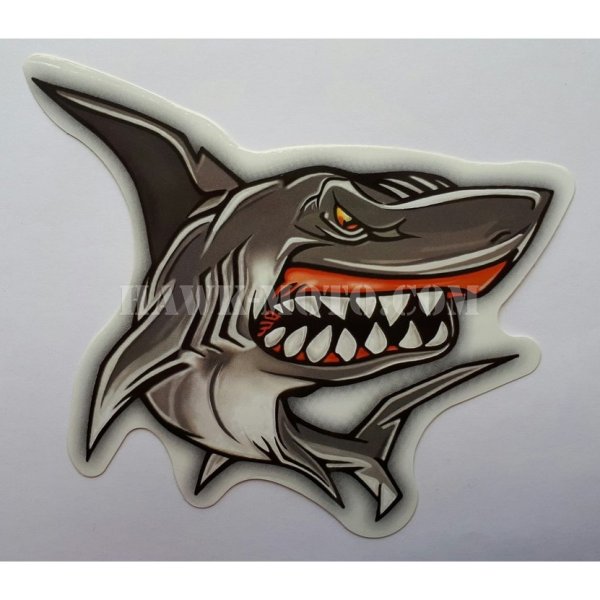 Акула черно белая