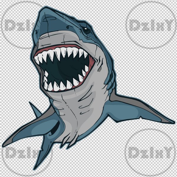 Трафарет акулы