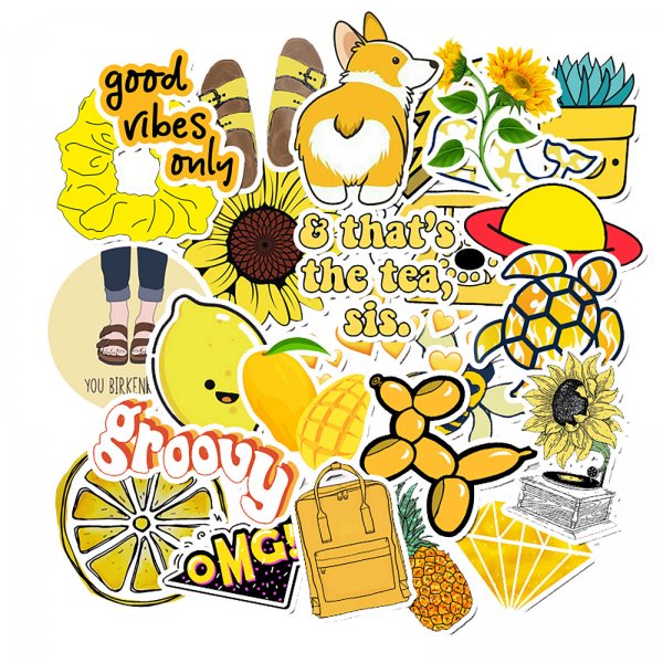 Желтые Стикеры наклейки