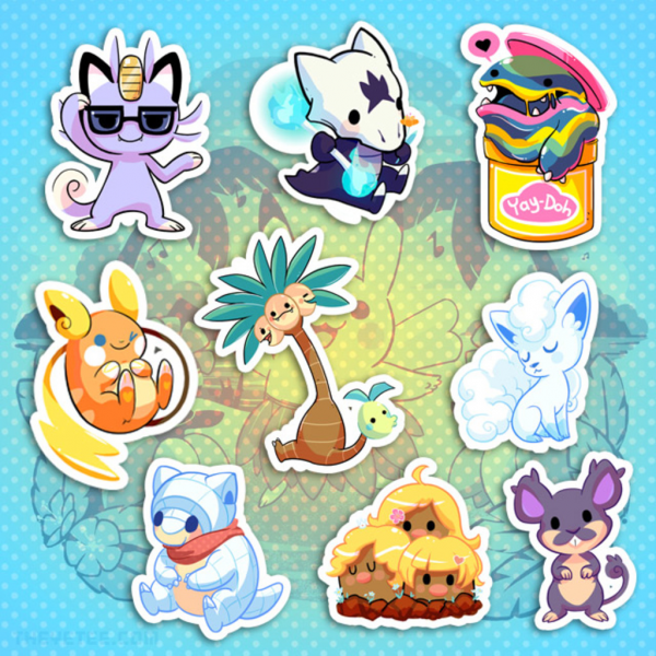 Наклейка Пикачу покемон