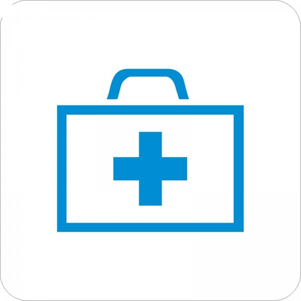 Наклейка 3d аптечка самоклеющая 2 см х 2см