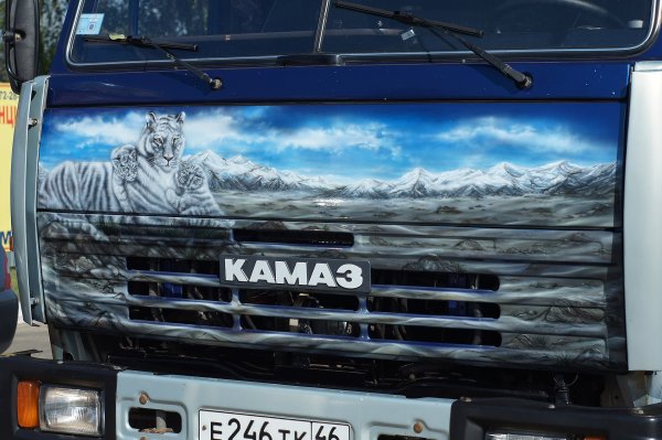 Аэрография на КАМАЗЕ