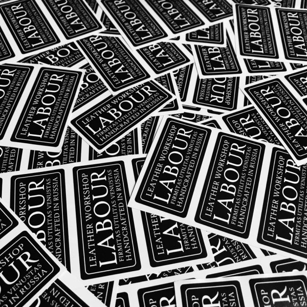 Наклейки с лого