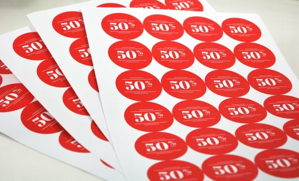 Рекламные наклейки