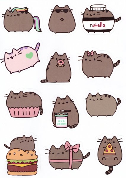 Набор стикеров Пушин Кэт